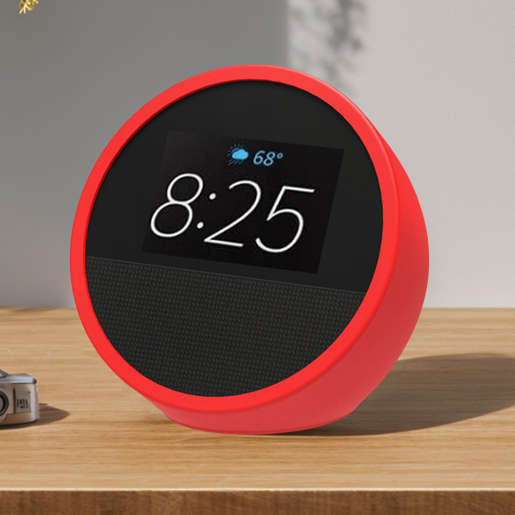 Luidsprekerhoes Beschermhoes voor Echo Spot 2024 Luidsprekerbeschermhoes Anti-kras Siliconen stofdichte hoes voor Echo