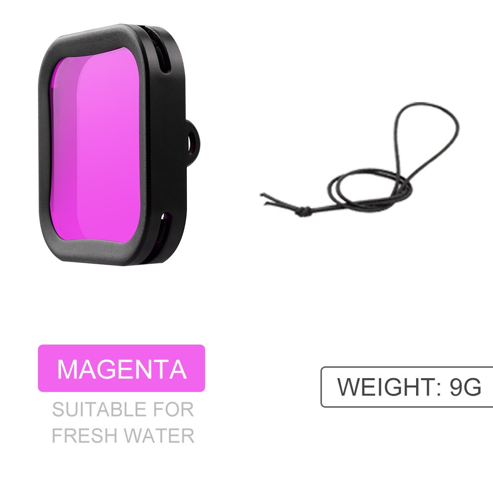 Voor Osmo Actie Camera Lens Kleur Filter Duiken Filter Voor Dji Osmo Action Behuizing Waterdichte Behuizing Camera &#39;S Accessoires: paarse kleur