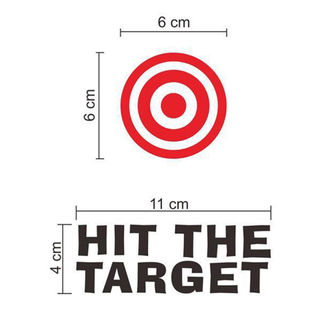 Hit The Target Funny Toilet Sign Bathroom Wall Decals Stickers for Home Office Cafe Hotel
