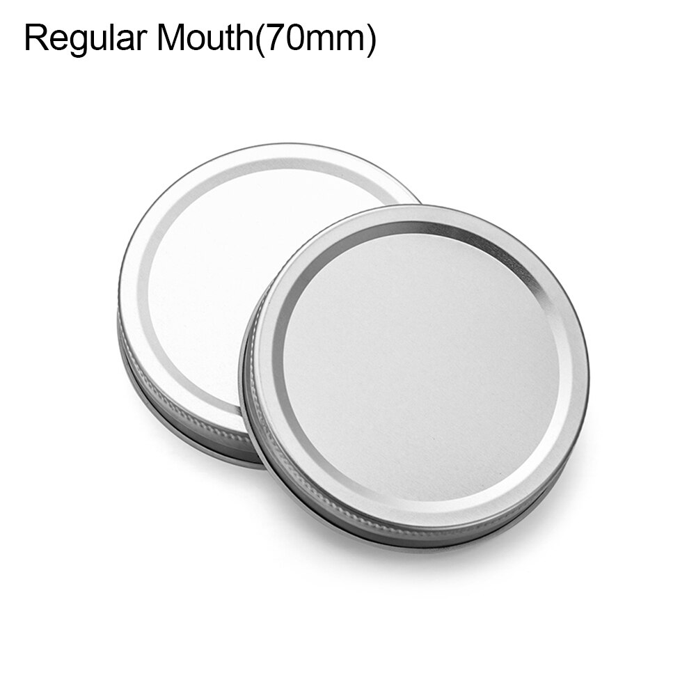 10Pcs/Pack Canning Lids Leak-Proof Wide Mouth Mason Jar Lids Tinplate Jar Caps Home Kitchen Food Storage Accessories: Regular Mouth(70mm)