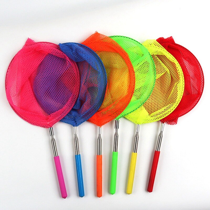 1PC Kids Colored Telescopic Butterfly N Ets Catching Insects Bugs Fishing N Et Extendable From 6.8" To 34" For Kids: A