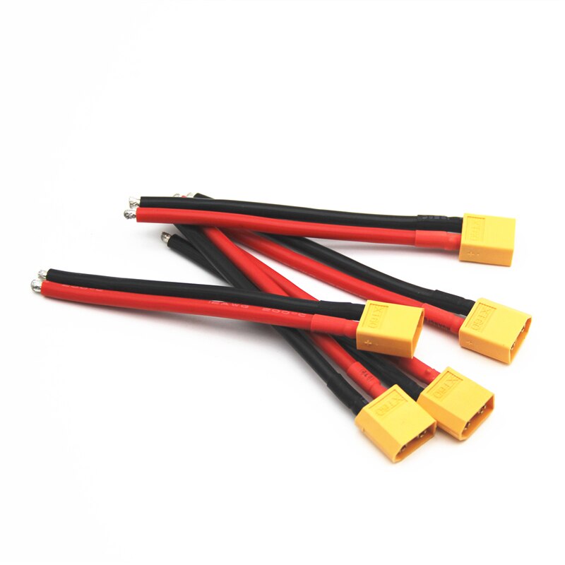 Enchufe macho hembra T XT60, conector con cable de silicona de 100mm 14AWG iMax b6, accesorio para carga de batería Lipo/ni-cd RC