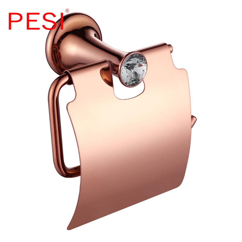 Conjuntos de accesorios de baño de latón macizo Conjunto de accesorios de baño de lujo europeo Productos de baño retro Oro rosa.: YELLOW