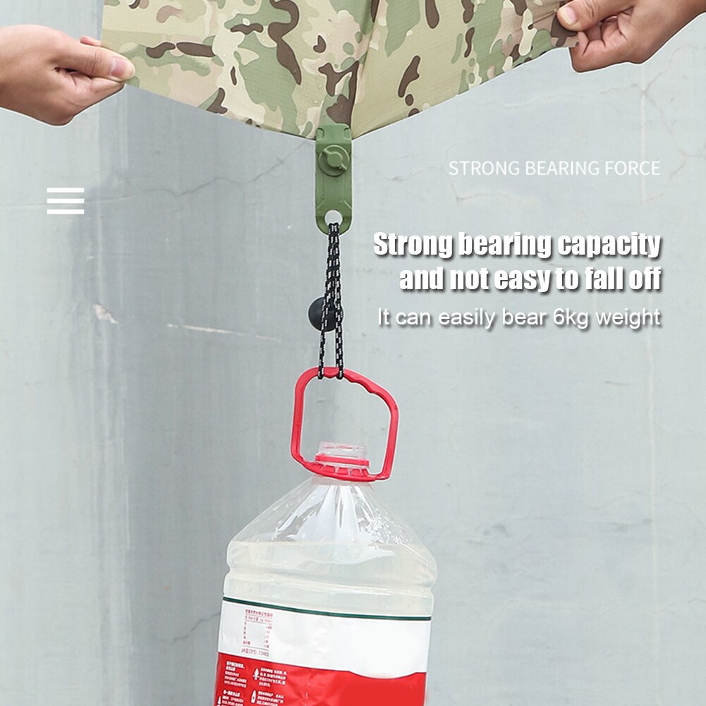 10Pcs Camping Tent Winddicht Herbruikbare Bevestiging Shark Clips Klemmen Draagbare Luifel Luifel Tarp Koord Gesp Spanner Tent Accessoire