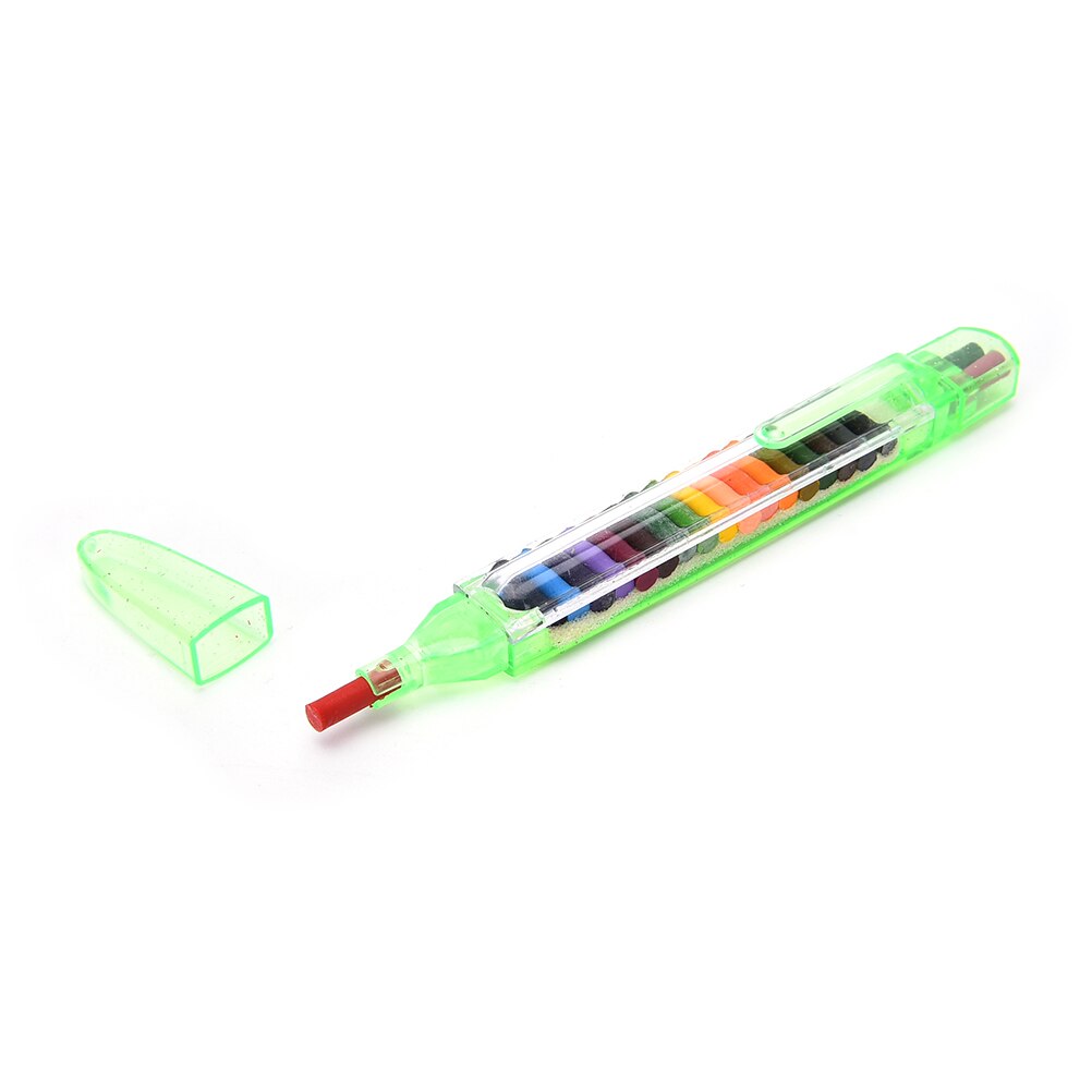 1 Juego de lápices de colores nuevos 20 lápices de colores Pop Up lápices de dibujo Graffiti de crayones para niños lápices para colorear de pasteles de óleo pluma