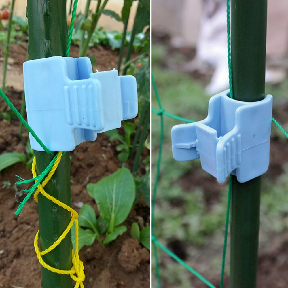 Kas Accessoires Plastic Winddicht Clip Pijp Klemmen 16Mm Shade Mesh Film Cover 10Pcs Rij Pp Saldering Hoop Clips