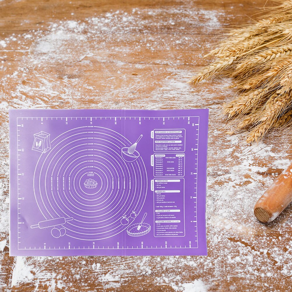 Large Silicone Mat Non-stick Kneading Dough Pastry Rolling Mat Baking Pads Kitchen Tools Pizza Cake Sheet Accessories