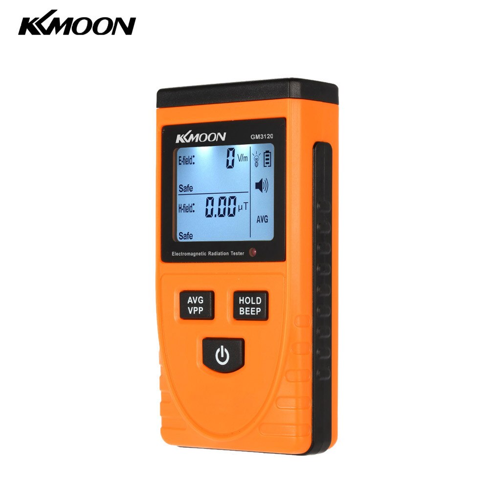 Digital LCD Electromagnetic Radiation Detector Meter Dosimeter Tester Counter: Orange