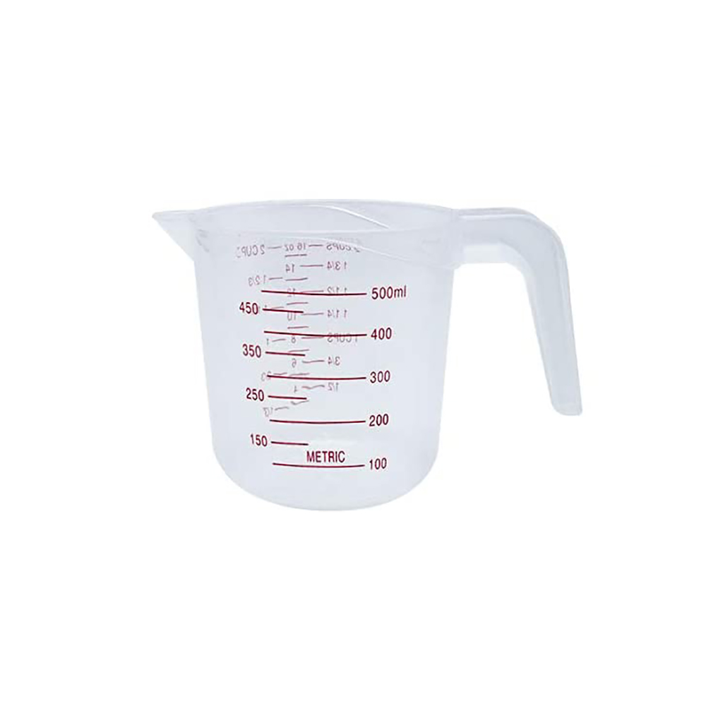 Taza medidora de silicona de 250/500ml, herramienta de medición para cocina, jarra para Caño, herramienta para hornear para mantequilla y agua: 500ml