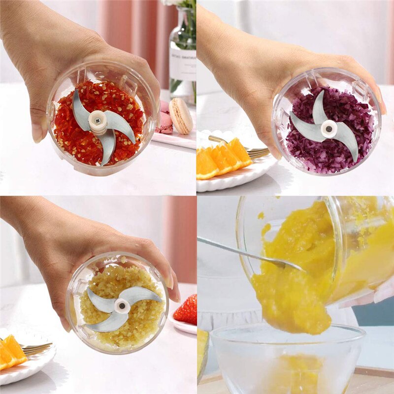 USB Portable Electric Blender for Kitchen Appliances Electric Ginger Carrot Garlic Vegetable Automatic Multifunction Blender