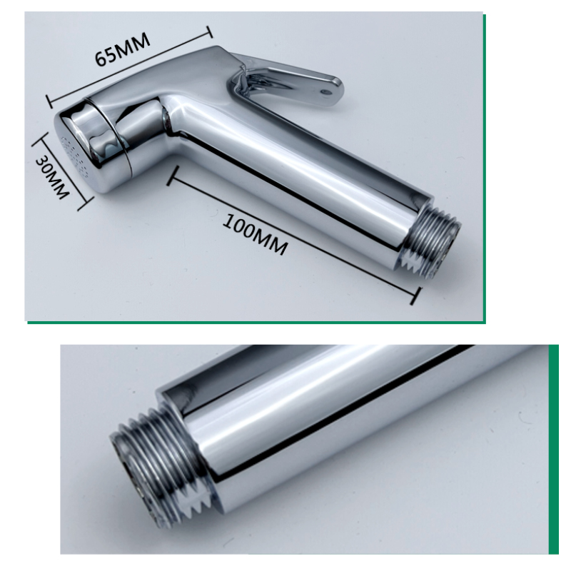 Bidet Sprayer ABS Matt Black Gold Grey Sprayer Toilet Fittings High Pressure Cleaning Shattaff Chrome