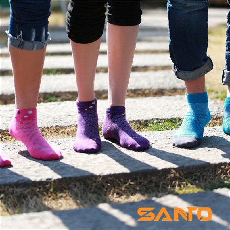 Frauen Sport Socken (3 paare/los) SANTO/S044 Coolmax &Ampere; Baumwolle Pantoffel Socken Trocknen Schnell Ich bin Freien Wandern Socken