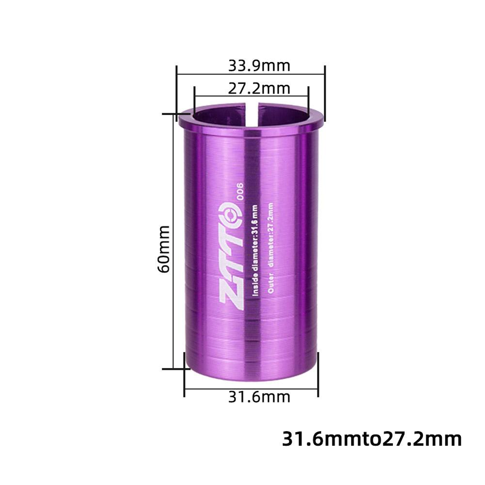Adaptateur de tige de selle de vélo vtt, 34.9 tours To31.8, manchons de réduction, cyclisme, ensembles réglables: 31.6-27.2