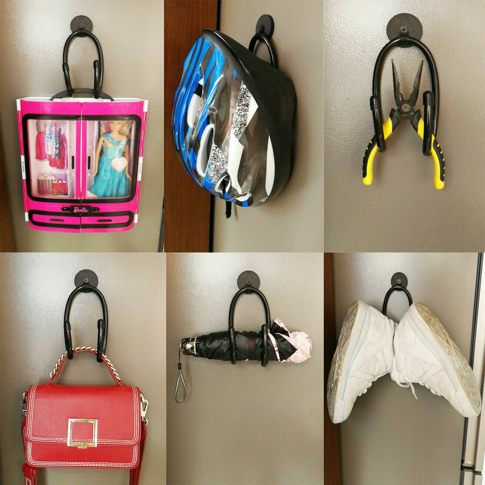 Magnetic Hanger Hard Hat Hook Safety Helmet Holder hat Display Rack Cap storage