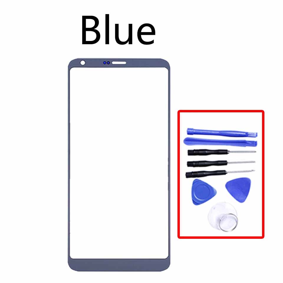 Touchscreen For LG G6 G6+ G6 Plus H870 H871 H872 H873 H870K H870S H870DS LCD Front Touch Screen Glass Outer Lens Replacement: Blue-With tool