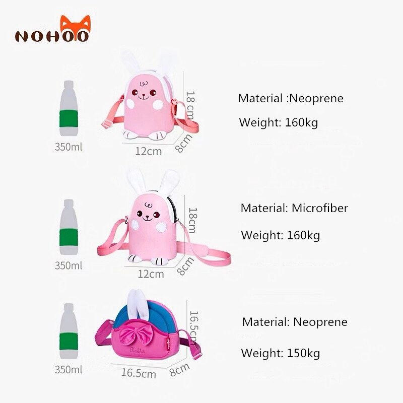 NOHOO enfants sac à bandoulière Mini lapin oreille bandoulière mignon sacs de messager Simple petit porte-monnaie mignon princesse sacs à main