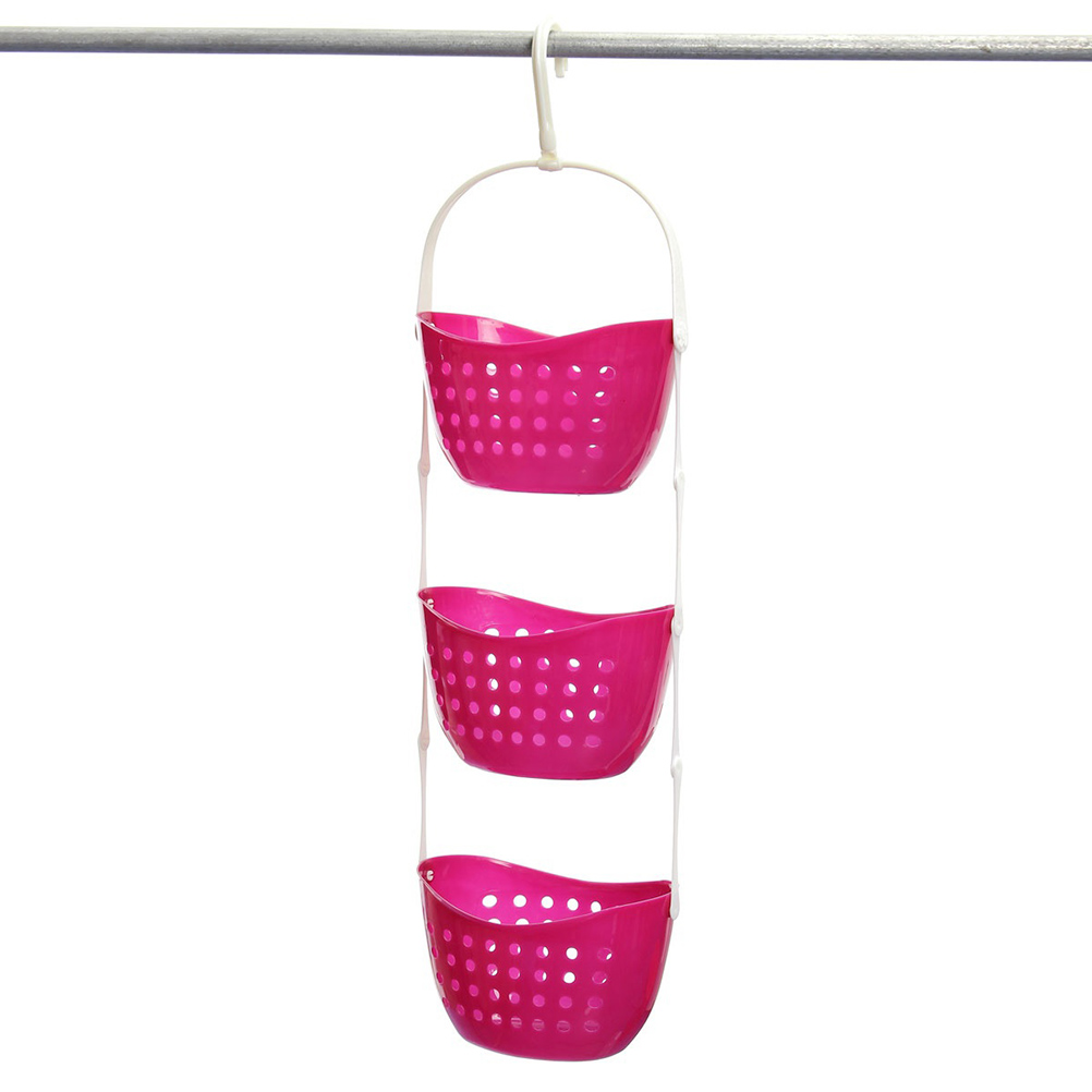 Cesta colgante de ducha de 3 niveles para el baño de caddie