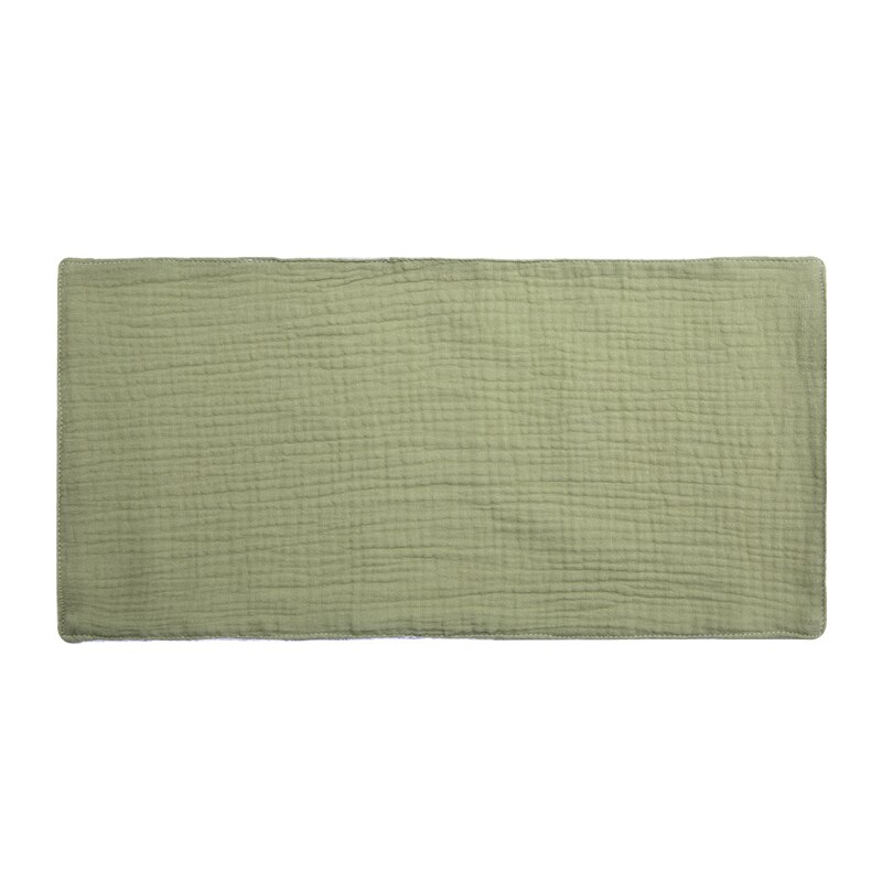 Mordedura de 3 uds. De toalla para bebé, Toalla de baño para bebé, pañuelo de algodón para eructar, gasa suave absorbente, paño de lavado para jardín de infantes: Mustart Green 1PCS