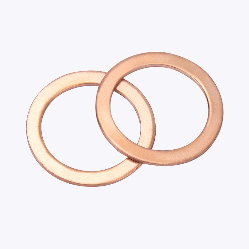 M5 M6 M8 M10-M48 Flat Washer Ring Hole Washer Red Copper Washer Metal Flat Washer Outer Diameter 9mm-58mm Thickness 1mm - 2mm