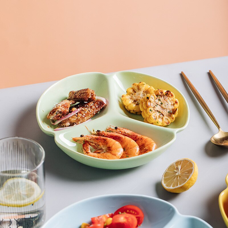 Ceramic tableware divided plate dinner plates dinner plates Cute dinner plate plate dishes cute plate ceramic plates
