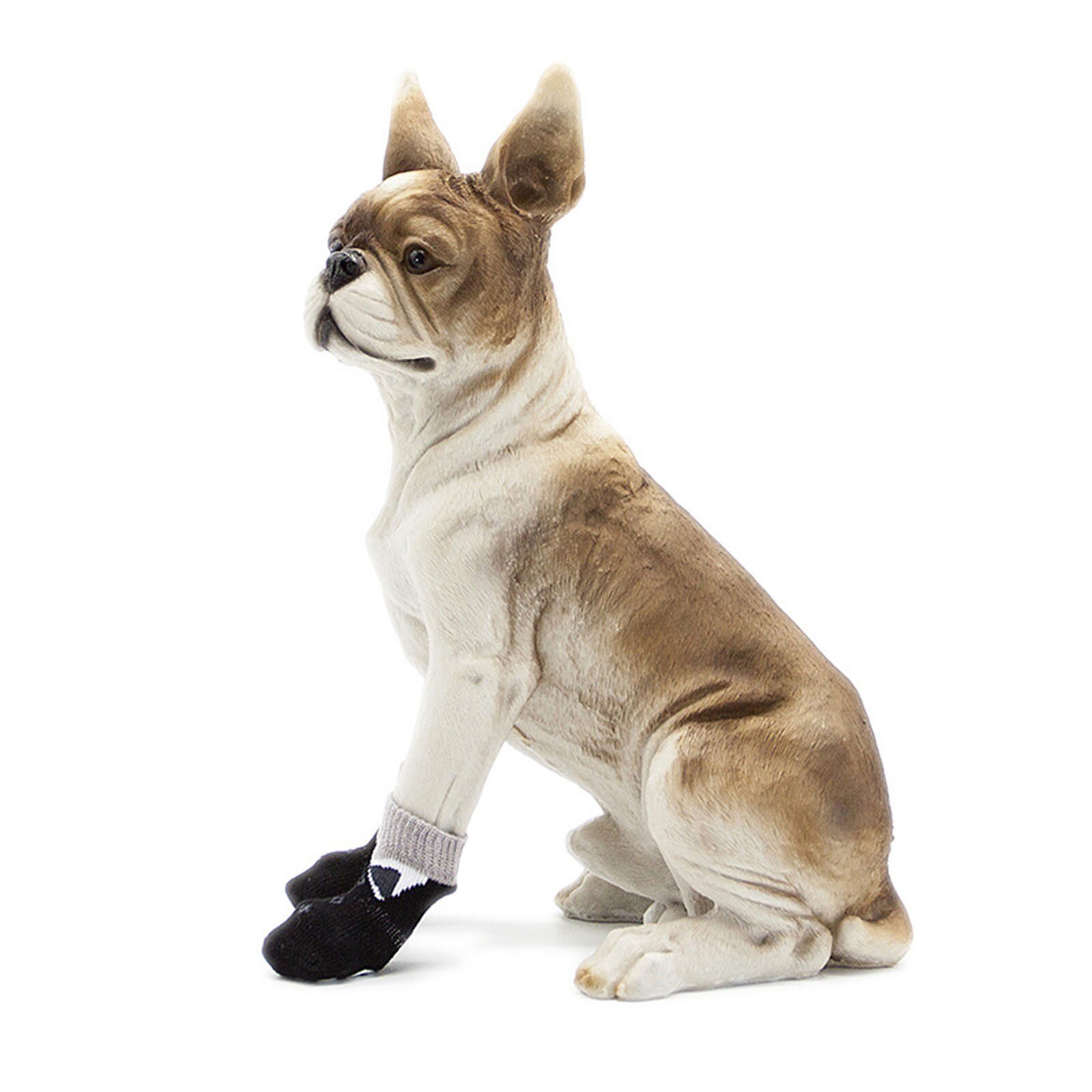 4pcs/set Cute Puppy Dog Knit Socks Small Dogs Cotton Anti-slip Cat Shoes For Autumn Winter Indoor Wear Slip On Paw Protector