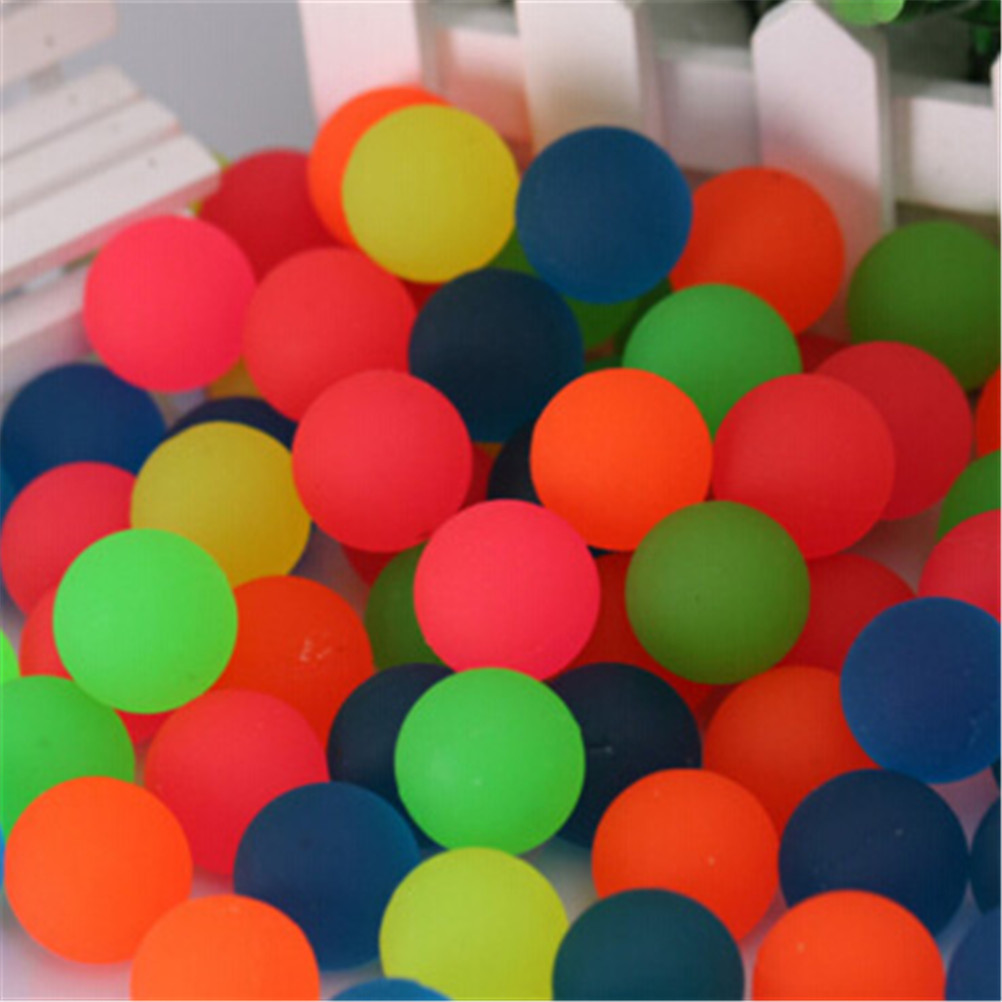 Bolas de saltar de 27mm para niños, 10 unidades/lote, pelota de colores, Juguetes Exterior para niños, juegos deportivos, malabares elásticos