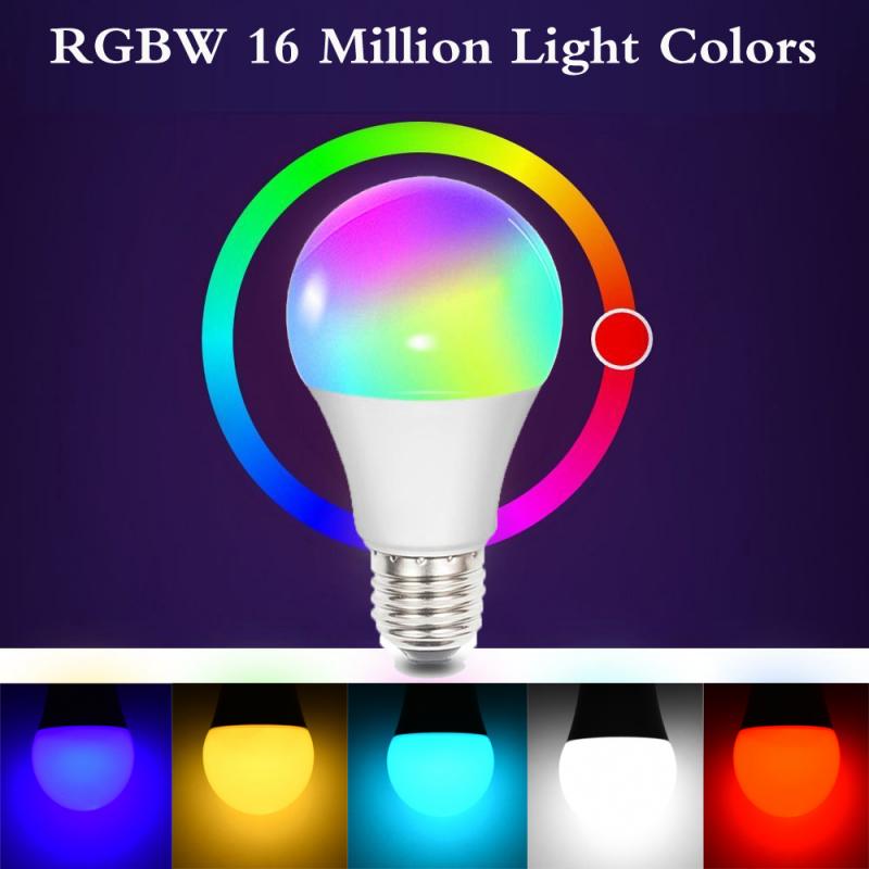 Smart LED Lamp RGB 10W Bluetooth Wifi APP Controle Lamp 10W RGBW Lamp Smart Home Verlichting Werk met Google Home Alexa
