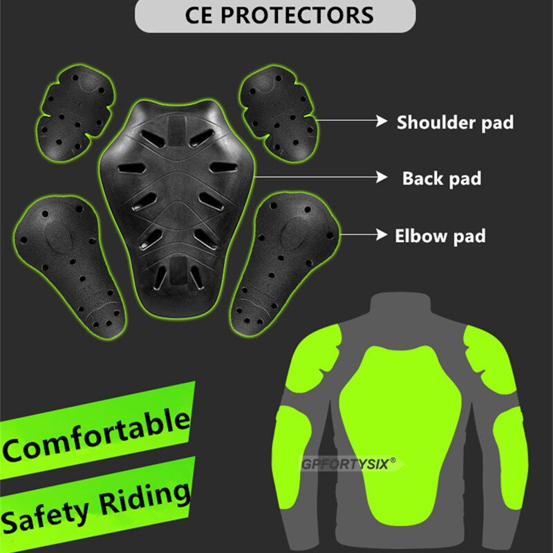Motorcycle Elbow Back Shoulder Protection pad Motorbike Jacket Insert Back Protector Body Armor Shirt Jacket Back Protector Gear