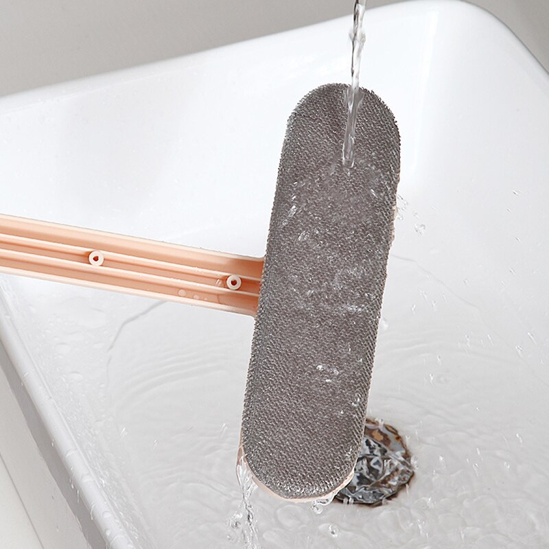 Handvat Borstel Glazenwasser Glas Zuigmond Telescopische Staaf Roterende Kop Met Schoonmaakdoekje Rubber Wisser