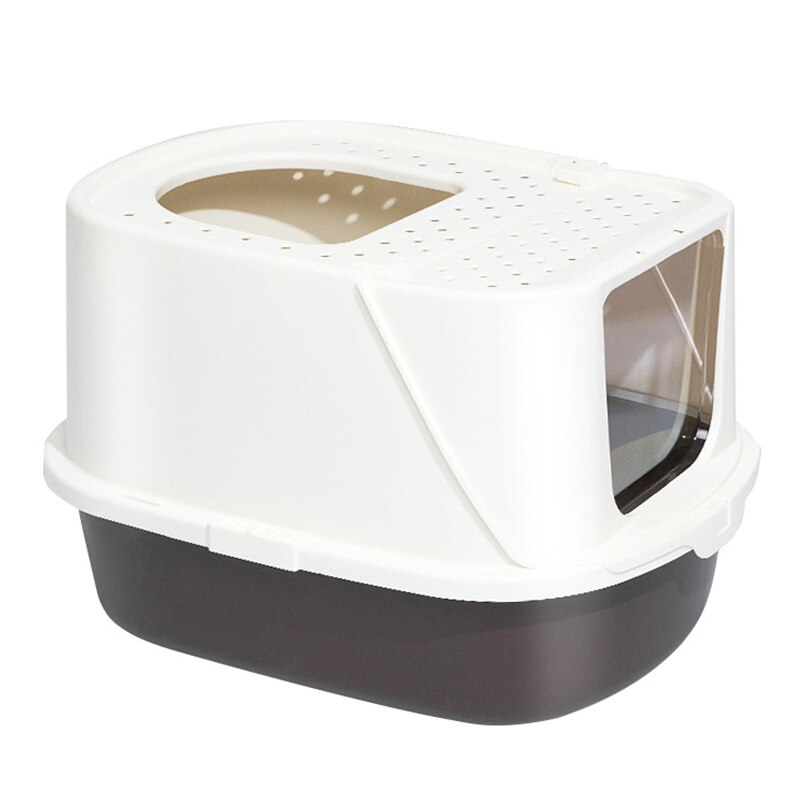 Caja de arena para gatos cerrada, antisalpicaduras Cajón Grande, desodorización, inodoro para gatos, extragrande, suministros para gatos