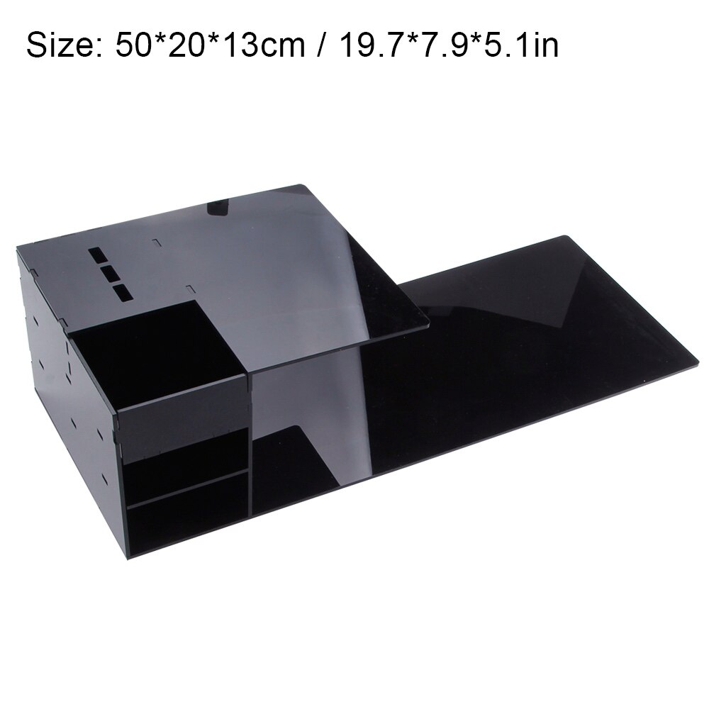 Memory Foam Lash Pillow Shelf Set Soft Grafting For Eyelash Extension Pillow Ergonomic Acrylic Neck Support Makeup: 3 holes Black Shelf