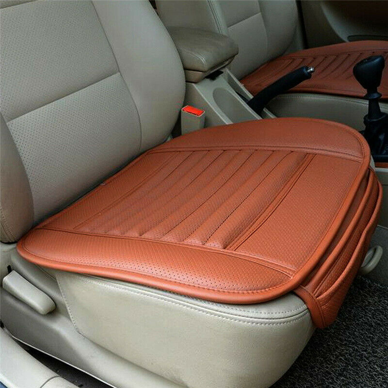 Universal Auto asiento delantero del coche cojín Protector almohadilla alfombra de conductor cubierta Interior invierno asientos calientes Accesorios: Naranja