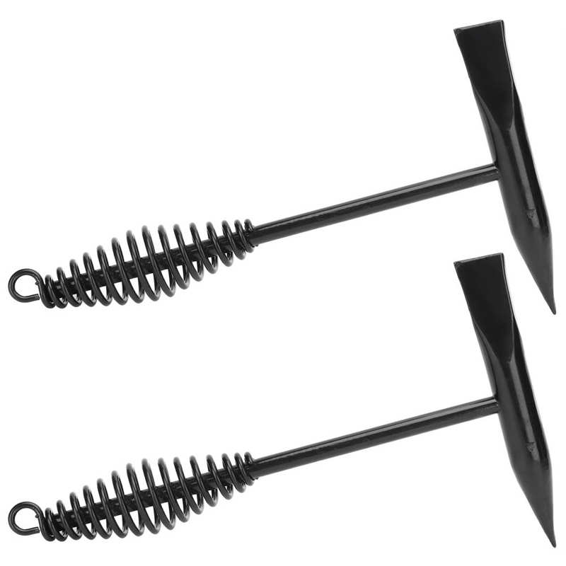 2pcs Welders Chipping Hammer 250mm Stainless Steel Hammer Spring Handle Weld Slag Spatter Removal Tool