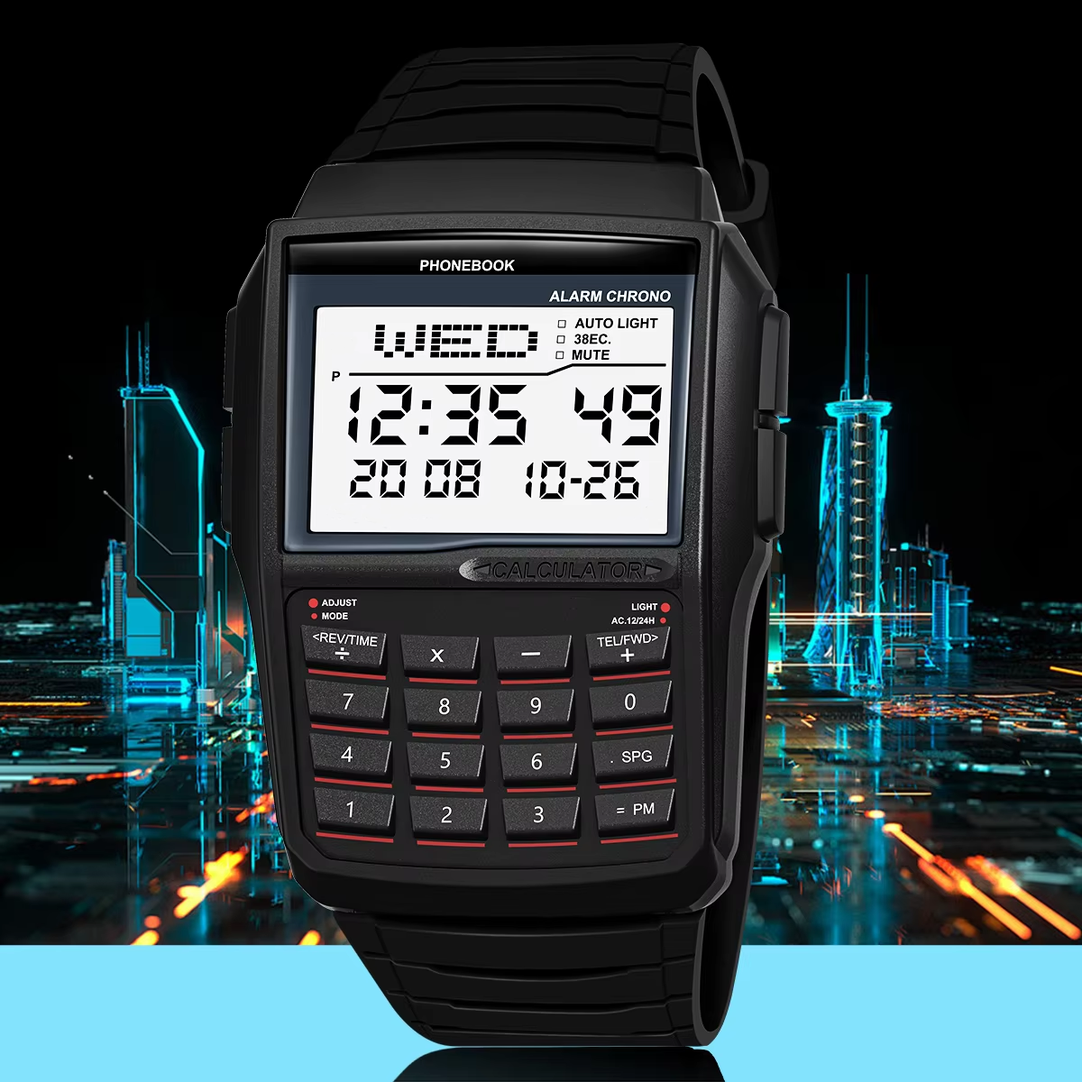 Multifunctional Men's Calculator Watch Luxury LED ... – Grandado