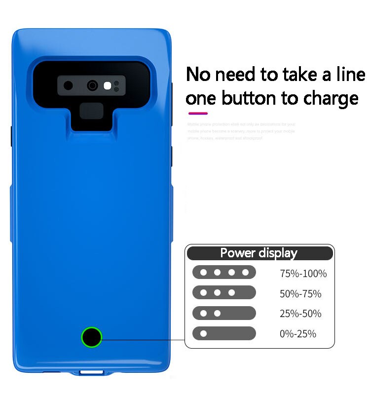 Leioua – coque de chargeur de batterie 7000mAh, pour Samsung Note 8, 9, 10 pro, housse de chargeur externe