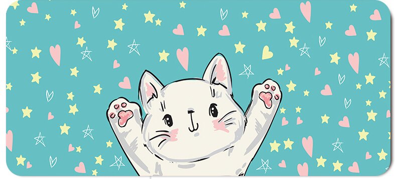Comtuper Desk Mat Cute Mouse Pad Large XXL Mousepad Kawaii Gaming Accessoroes Laptop Gamer Keyboard MacBook Waterproof Maus Mat: 300x800x2 mm18