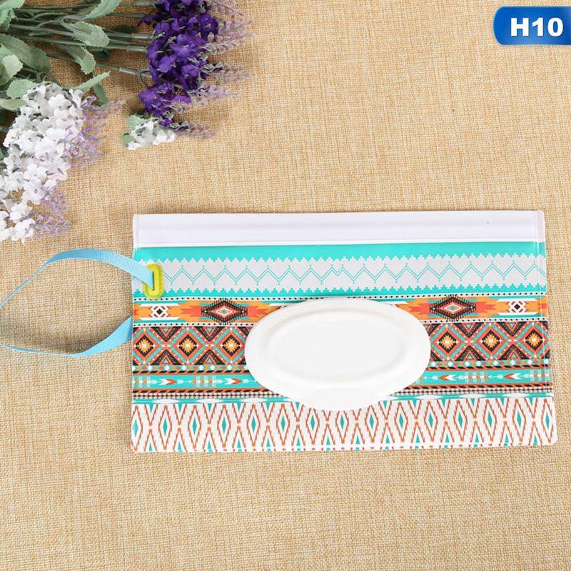 Portable Baby Wipes Box Wet Wipe Box Cleaning Wipes Carrying Bag Eco-Friendly Wipe Container Wristlet Wet Wipe Case