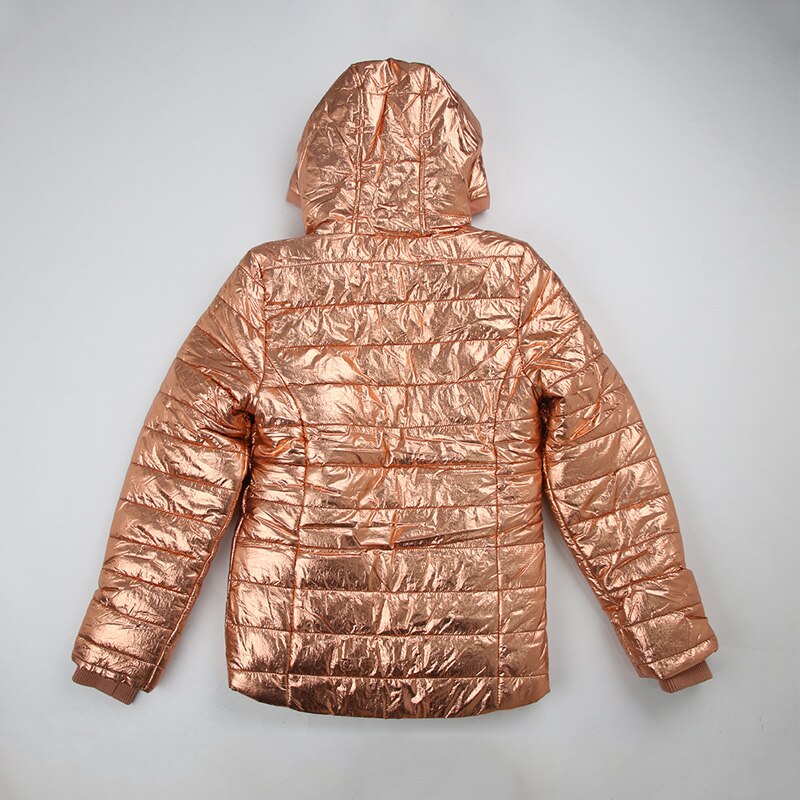 FLASH Winter Coat For Kids Girls Boys Zipper Hooded Fleece Jacket Thicken Warm Cotton Padded Jacket Children's Clothes