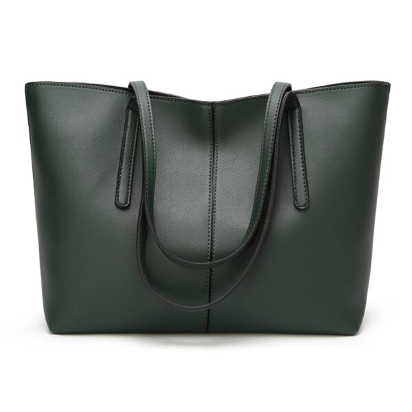 ACELURE doux sac à bandoulière en cuir synthétique polyuréthane pour les femmes solide haute capacité fourre-tout décontractés femme all-match sac à bandoulière dames sac à main: Green