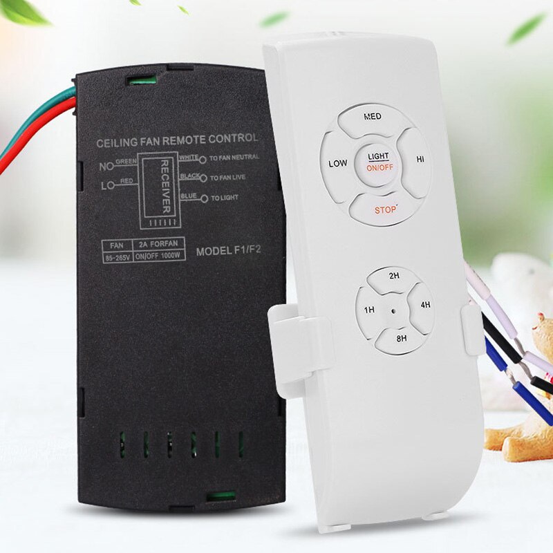 Wireless Remote Control 220V Smart Switch Ceiling Fan Light Controller Universal Ceiling Fan Lamp Timing Remote Controller