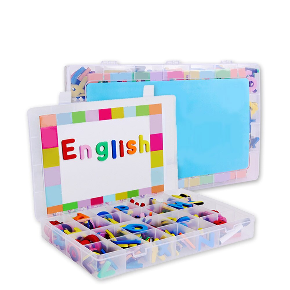 238pcs Magnetische Letters Sticker Kit met Dubbele-Side Magneet Boord Schuim Alfabet Letters voor Kinderen Spelling Leren Onderwijs speelgoed