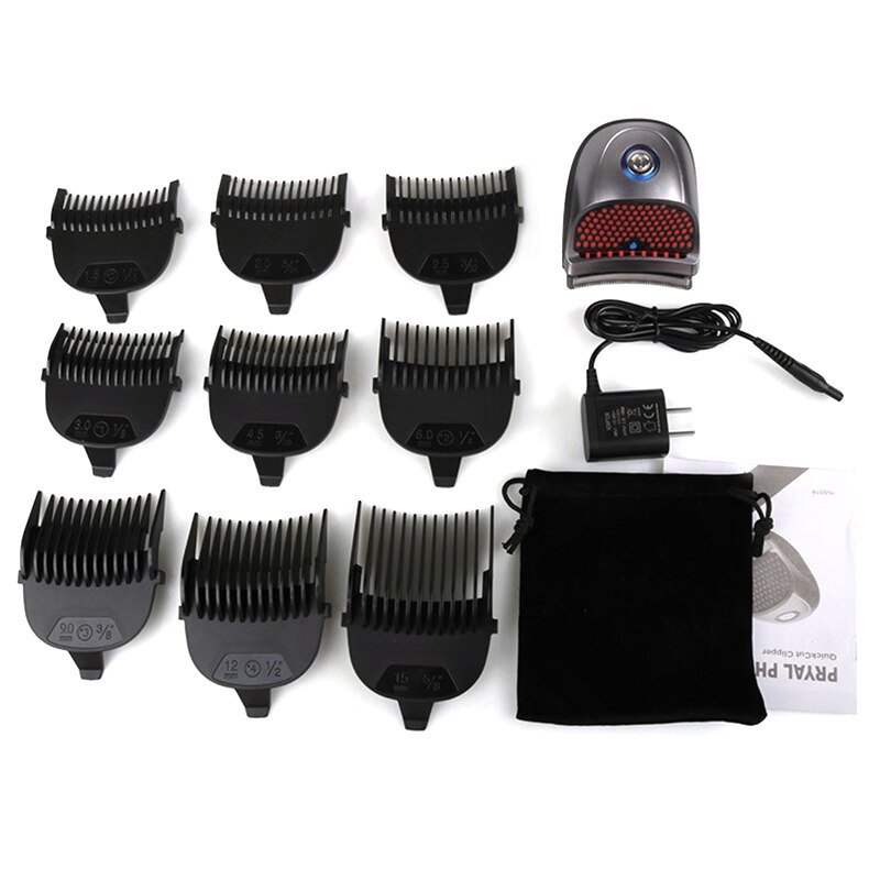 Electric Bald Head Clipper Shortcut Self-Haircut Kit Clippers Cordless Rechargeable Hair Trimmers Beard Shaver With US Plug