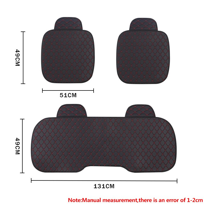 Auto Bekleding Universele Pu Lederen Auto Stoelhoezen Bescherming Auto Zetels Kussen Pad Matten Stoel Protector Interieur Accessoires