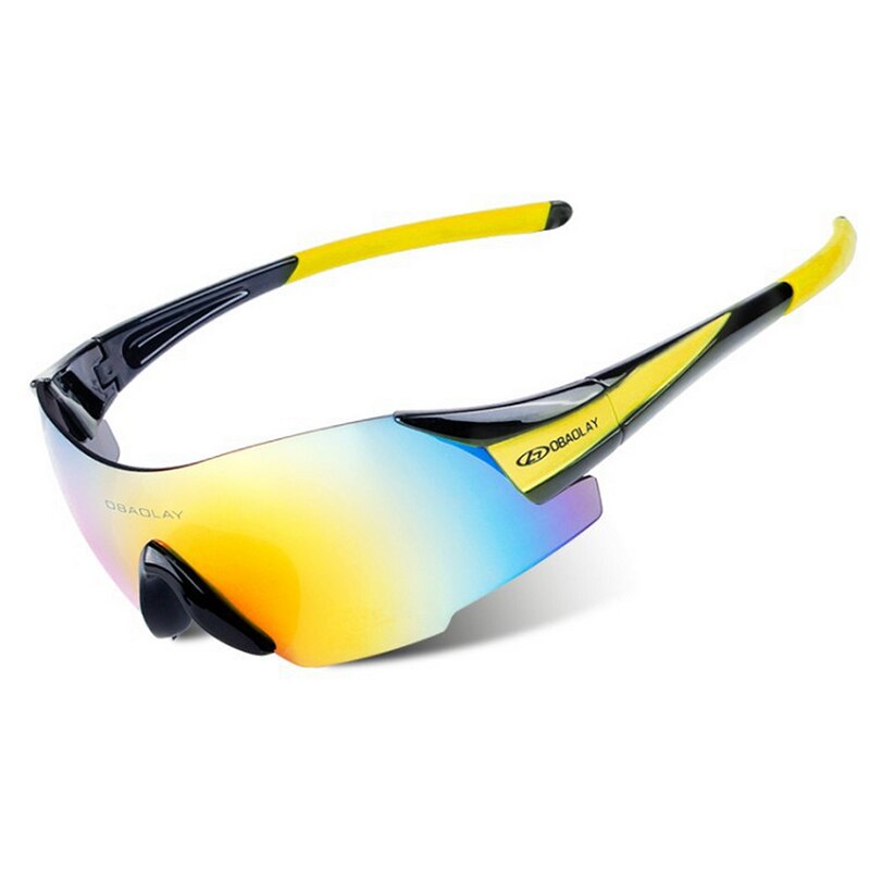 Sport Ski Goggles Motocycle Snowboarding Skateboard Eyewear for Men Women Winter Glasses UV400 Sunglasses Fishing Cycling Goggle: Black Yellow