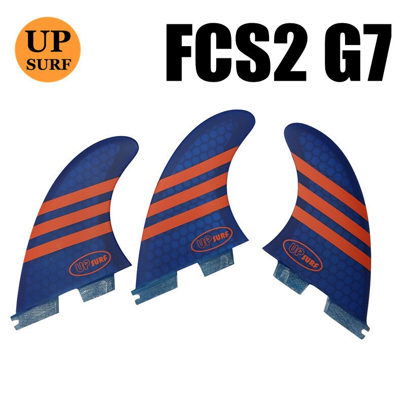 Aletas de surf G7/G5/G3 fcs2, quilla para deportes acuáticos, aleta de paddle up: G7 Blue