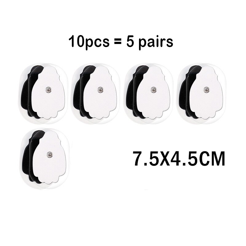 Electrodos Tens para mioestimulador, máquina de terapia de fisioterapia, almohadillas, masajeador adelgazante, Gel adhesivo, almohadilla de salud Tens, 10/20 piezas: Castaño