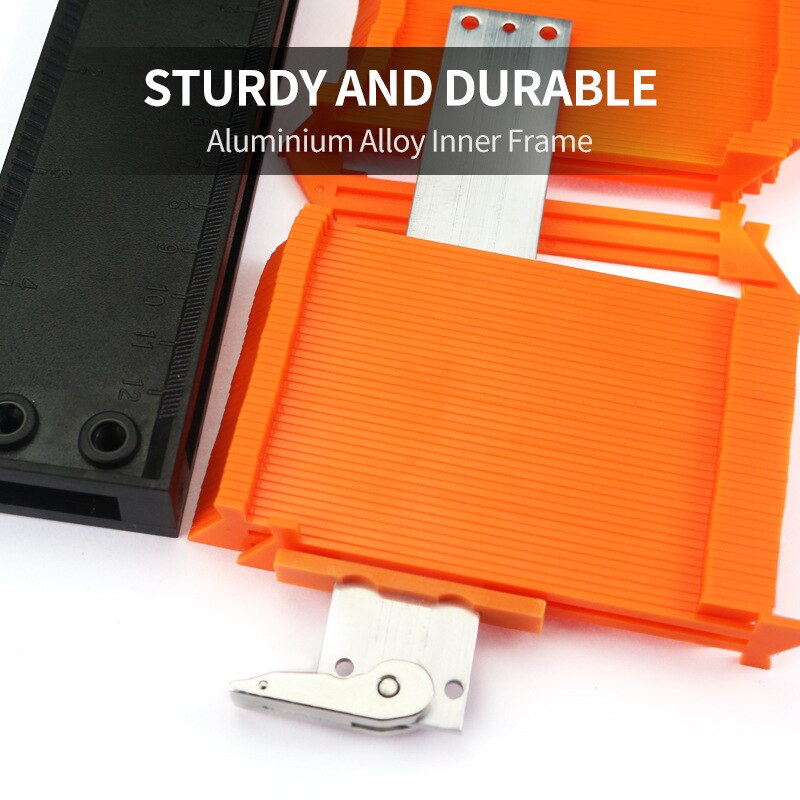 Shape taker Lock Wider Contour Gauge Profile Tool Alloy Edge Shaping Wood Measure Ruler Laminate Tiles Meethulp Gauge