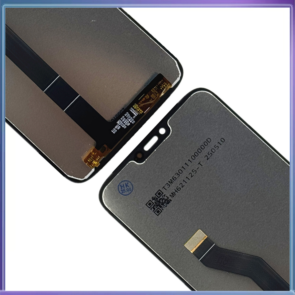 Ecran lcd de 6.2 " pentru motorola moto  g7 power, ansamblu digitizor tactil cu  xt1955 xt1955-4 ecrane și cadru de înlocuire