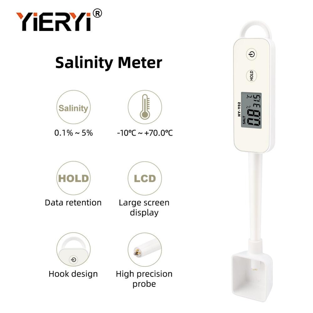 Salinity meter food brine salinity kitchen soup cooked food mariculture precision digital display electronic salt measurement