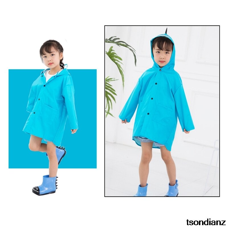 Cute Dinosaur Polyester Baby Raincoat Outdoor Waterproof Rain Coat Children Impermeable Poncho Boy Girl Rain Jacket: BL-L